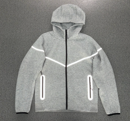 Sudadera Nike con Capucha Gris Reflectiva