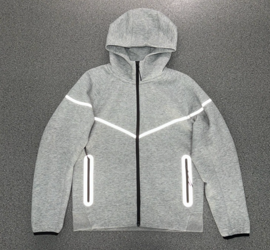 Sudadera Nike con Capucha Gris Reflectiva
