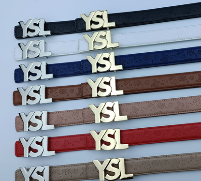 Cinturón Yves Saint Laurent (YSL) Blanco